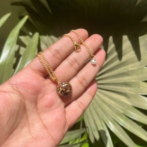 Resin Pendant with Chain